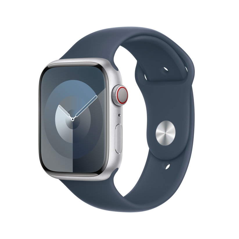 Apple pašček Sport Band S/M v nevihno modri barvi za Apple Watch velikosti 45 mm - iSTYLE SI