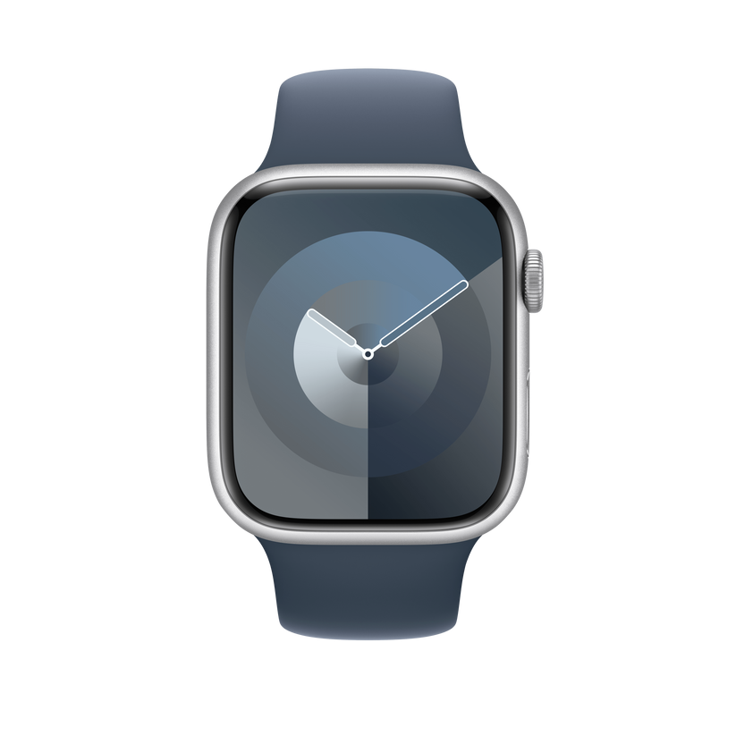 Apple pašček Sport Band S/M v nevihno modri barvi za Apple Watch velikosti 45 mm - iSTYLE SI