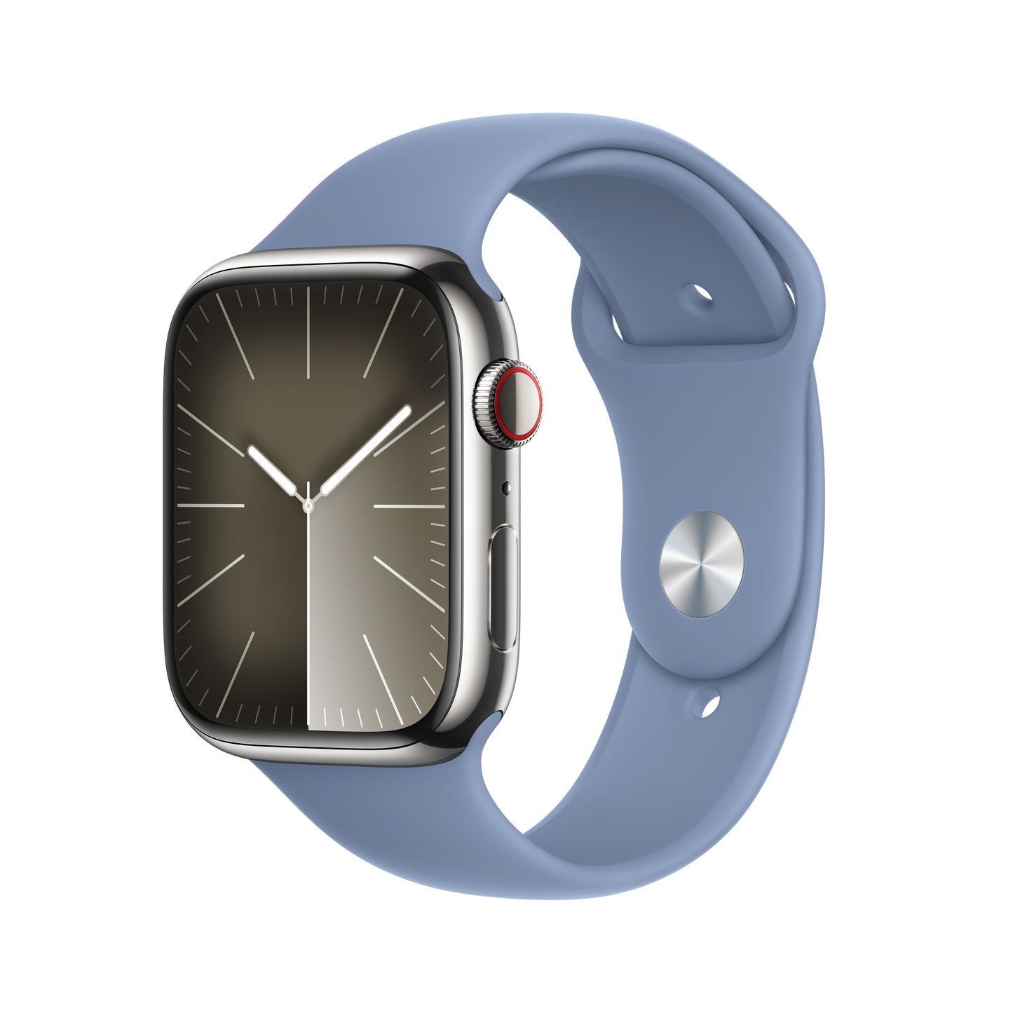 Apple pašček Sport Band M/L v zimsko zeleni barvi za Apple Watch velikosti 45 mm - iSTYLE SI