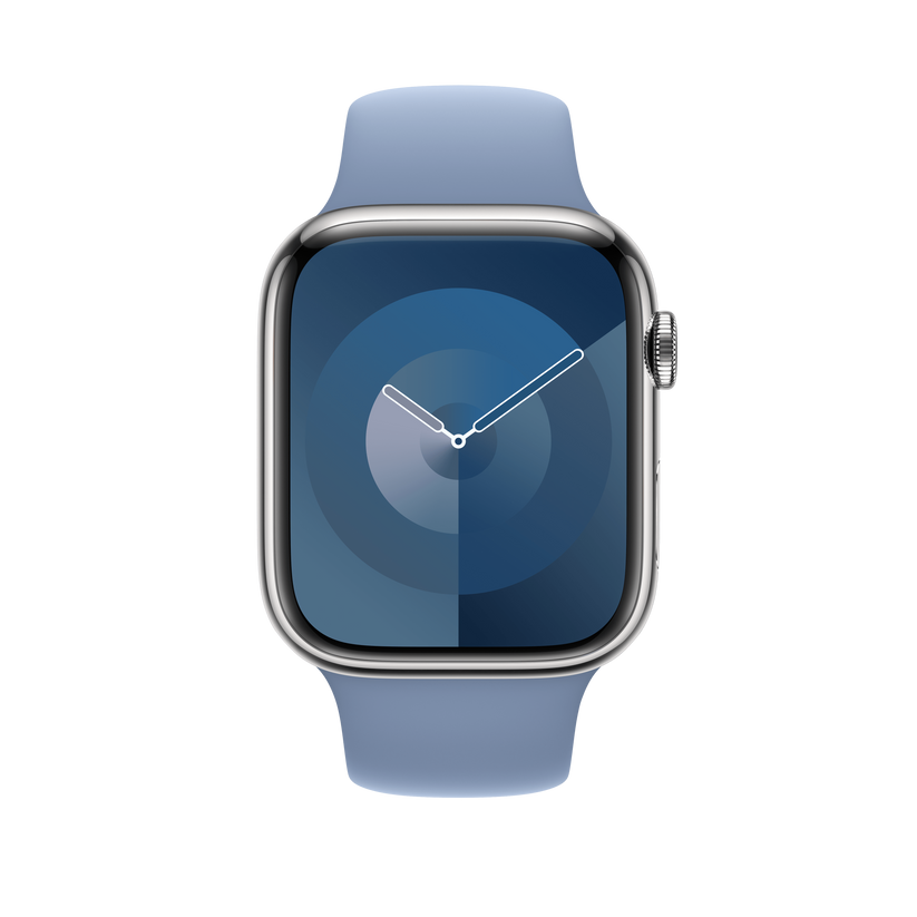 Apple pašček Sport Band M/L v zimsko zeleni barvi za Apple Watch velikosti 45 mm - iSTYLE SI
