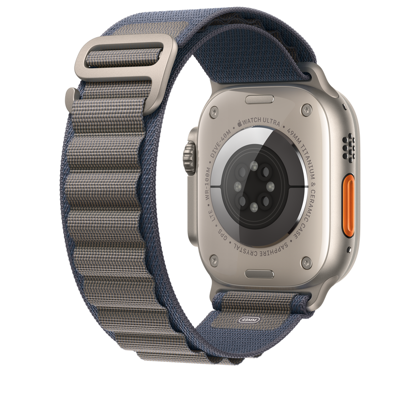 Apple pašček Alpine Loop Small v modri barvi za Apple Watch velikosti 49 mm - iSTYLE SI