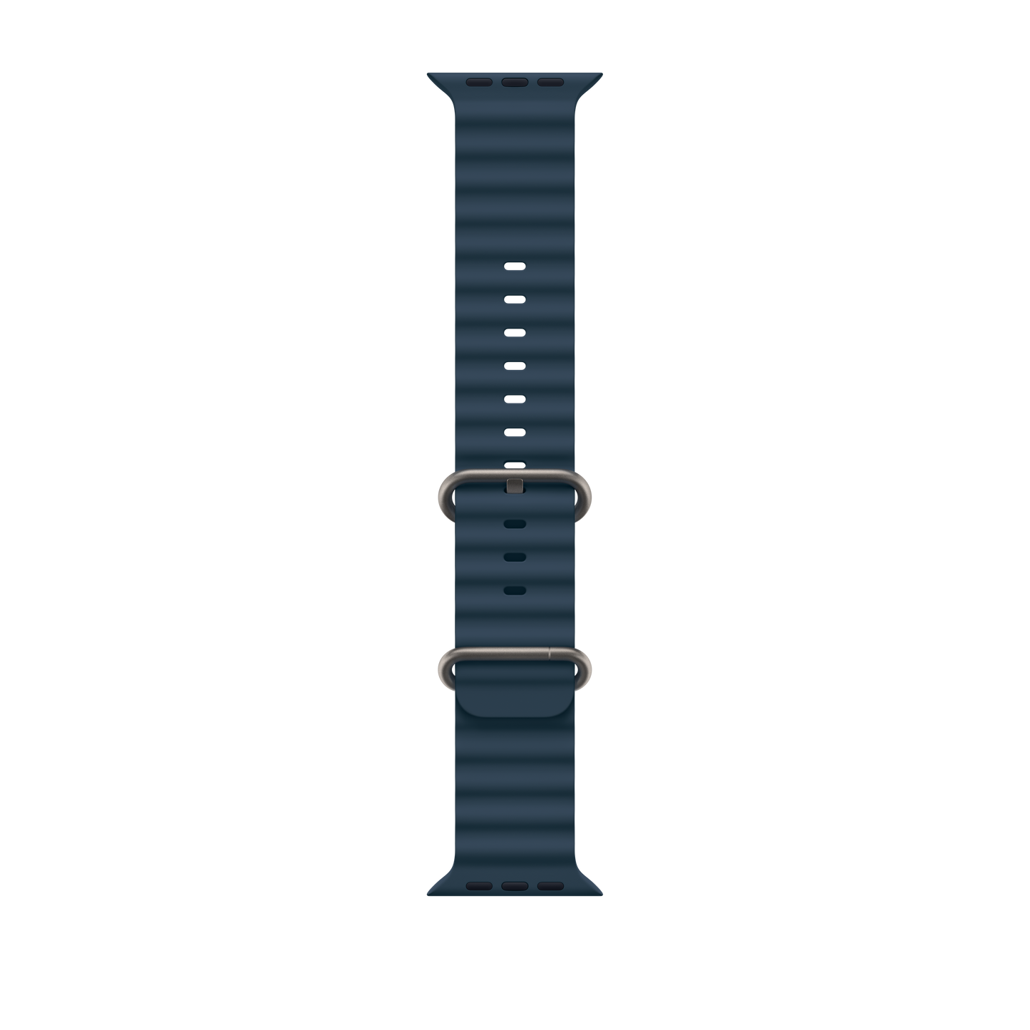 Apple pašček Ocean Band v modri barvi za Apple Watch velikosti 49 mm - iSTYLE SI