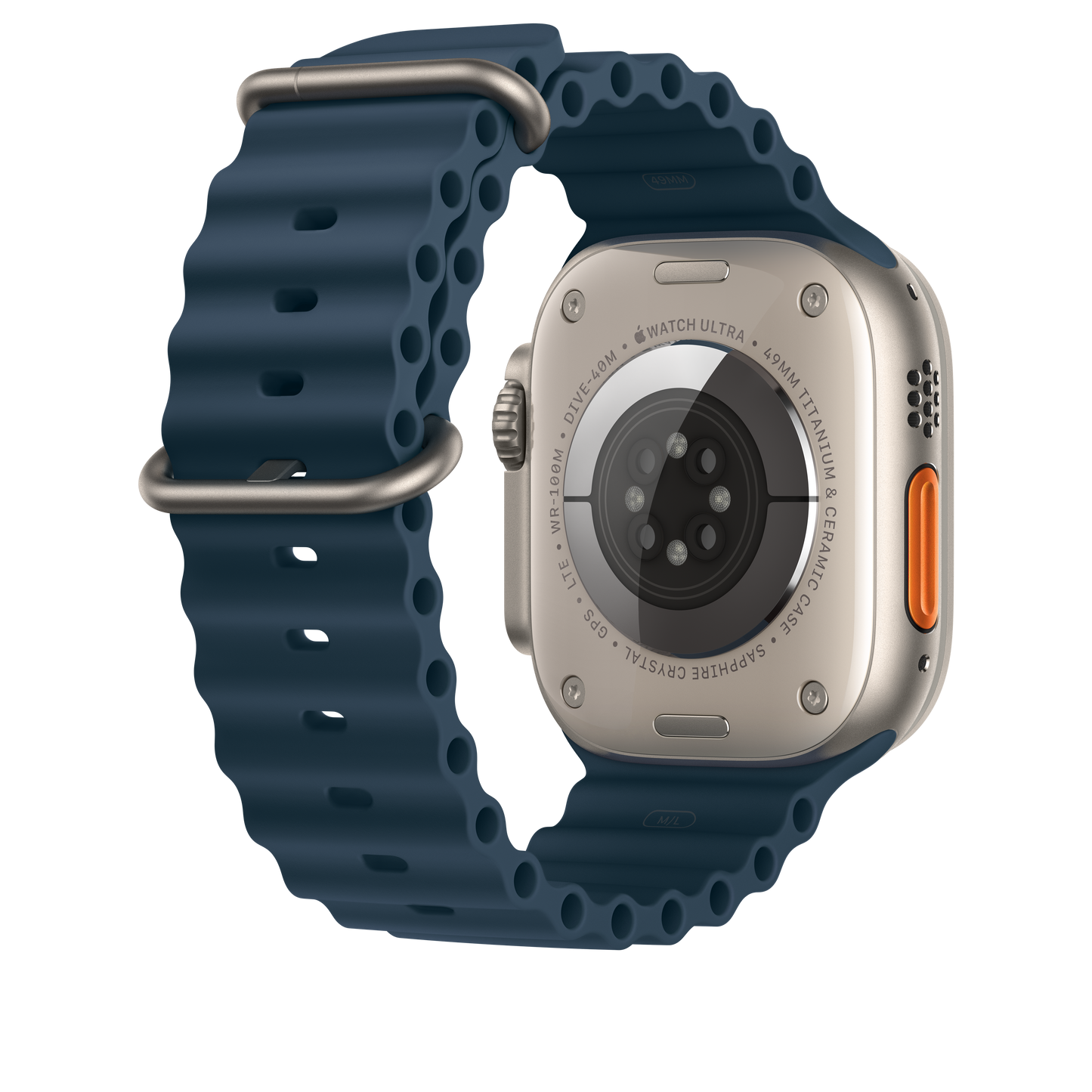 Podaljšek za Apple pašček Ocean Band v modri barvi za Apple Watch velikosti 49 mm - iSTYLE SI