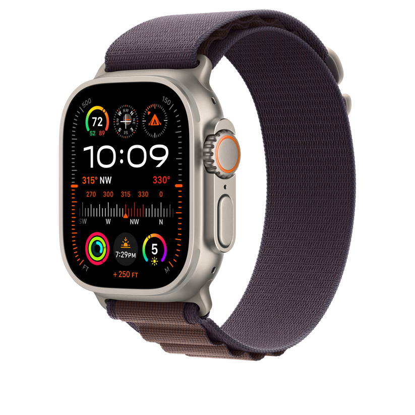 Apple pašček Alpine Loop Large v indigo barvi za Apple Watch velikosti 49 mm - iSTYLE SI