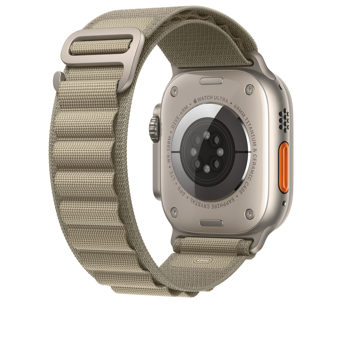 Apple pašček Alpine Loop Large v olivno zeleni barvi za Apple Watch velikosti 49 mm - iSTYLE SI