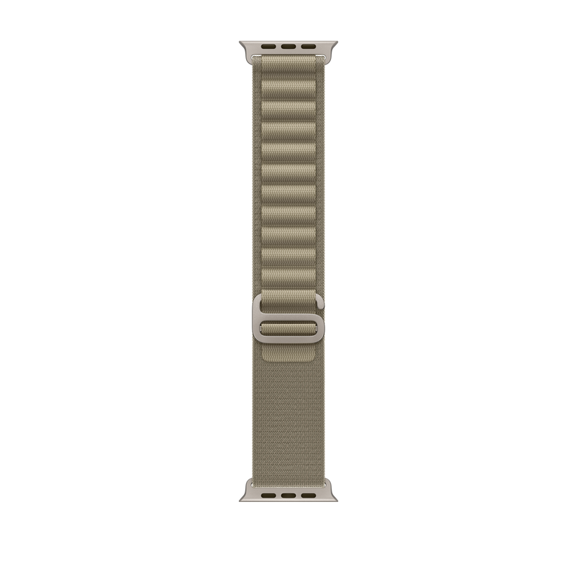 Apple pašček Alpine Loop Large v olivno zeleni barvi za Apple Watch velikosti 49 mm - iSTYLE SI