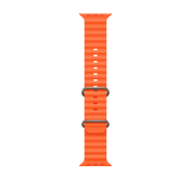 Apple pašček Ocean Band v oranžni barvi za Apple Watch velikosti 49 mm - iSTYLE SI
