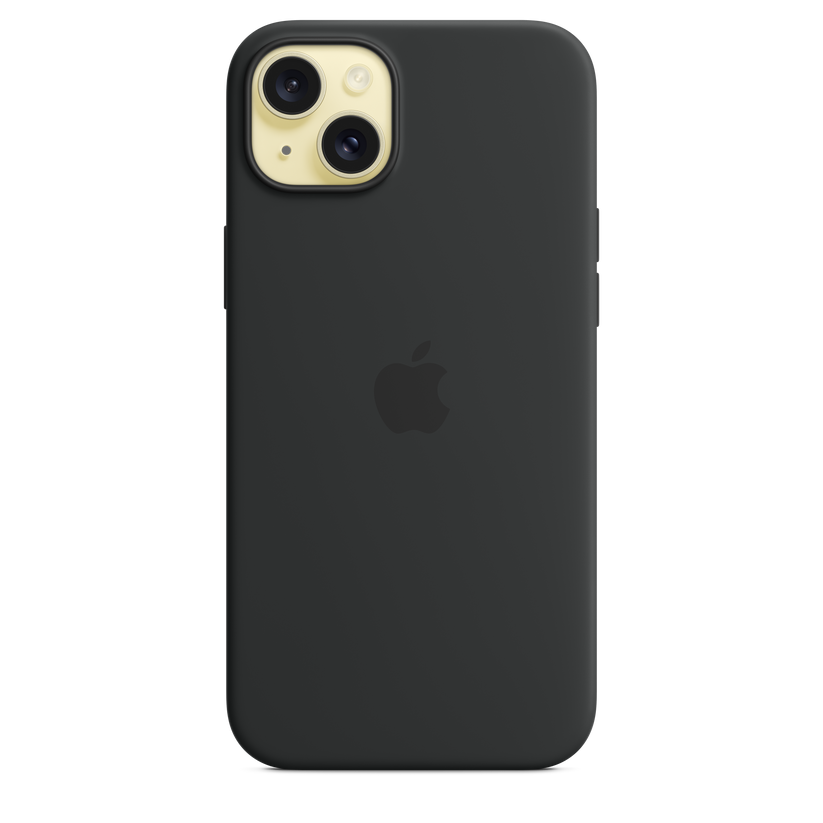 Apple silikonski ovitek z MagSafe za iPhone 15 Plus - črna - iSTYLE SI