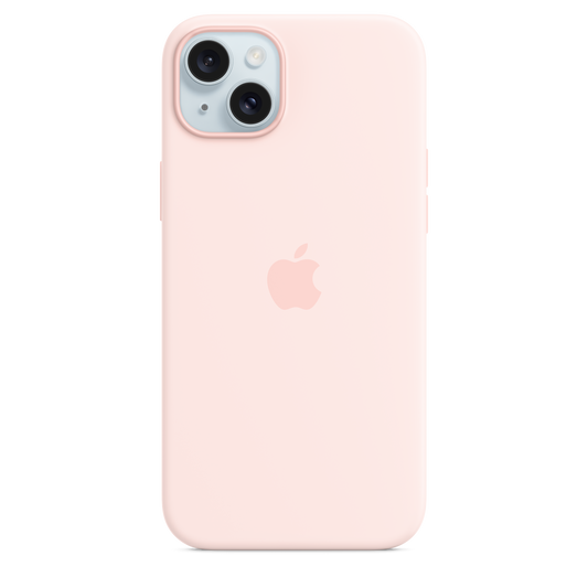 Apple silikonski ovitek z MagSafe za iPhone 15 Plus - nežno roza - iSTYLE SI