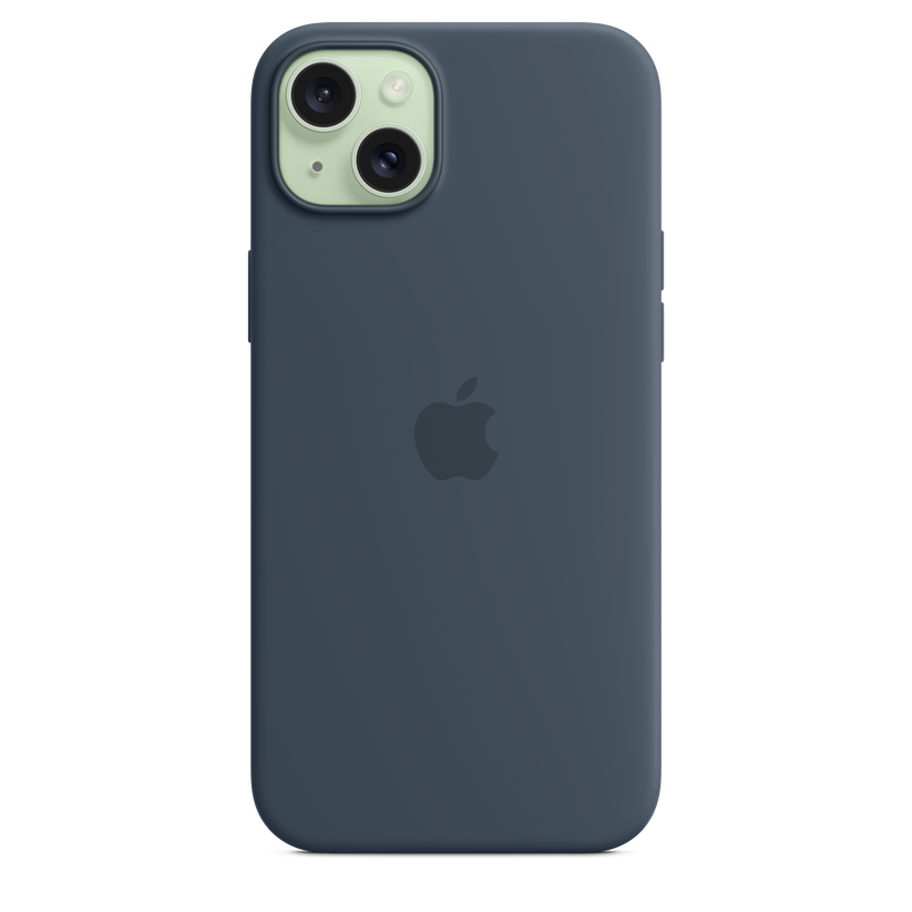 Apple silikonski ovitek z MagSafe za iPhone 15 Plus - nevihtno modra - iSTYLE SI