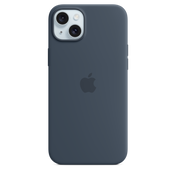 Apple silikonski ovitek z MagSafe za iPhone 15 Plus - nevihtno modra - iSTYLE SI