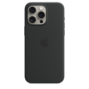 Apple silikonski ovitek z MagSafe za iPhone 15 Pro Max - črna - iSTYLE SI