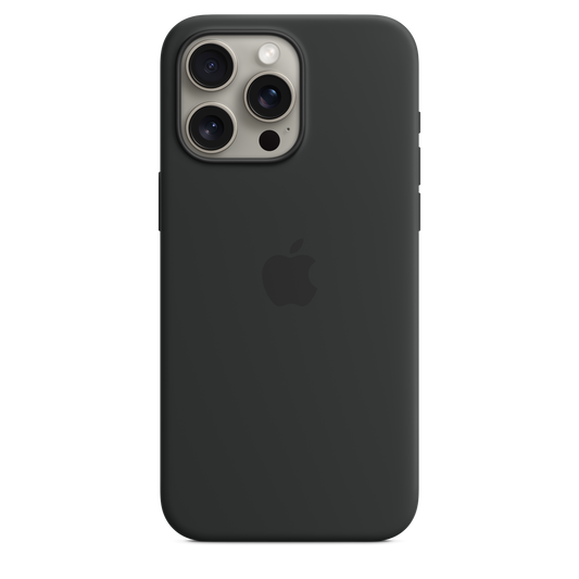 Apple silikonski ovitek z MagSafe za iPhone 15 Pro Max - črna - iSTYLE SI