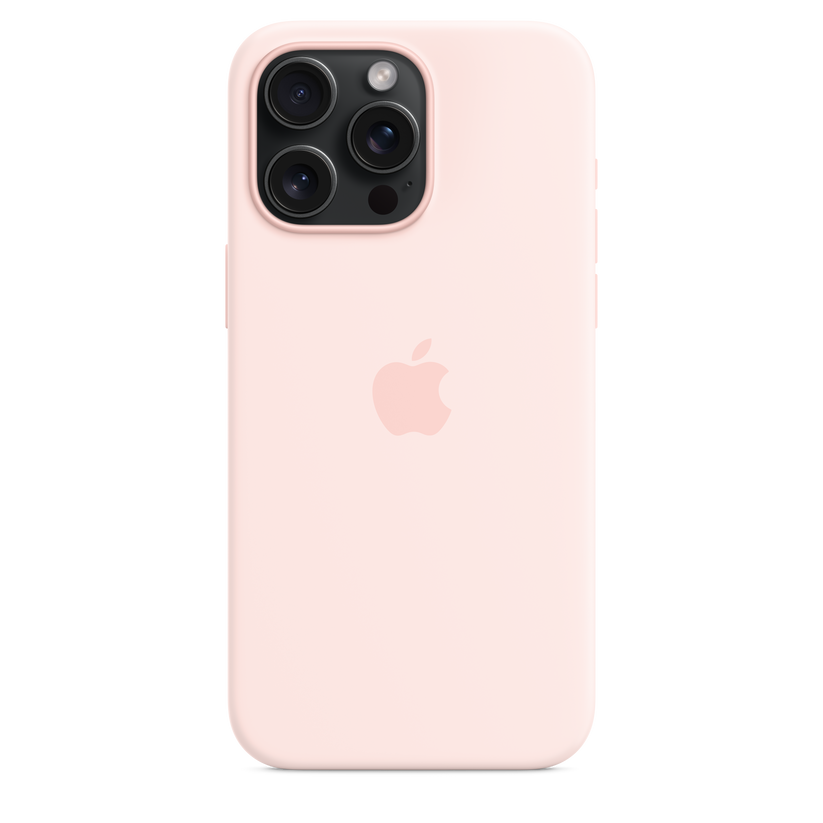 Apple silikonski ovitek z MagSafe za iPhone 15 Pro Max - nežno roza - iSTYLE SI