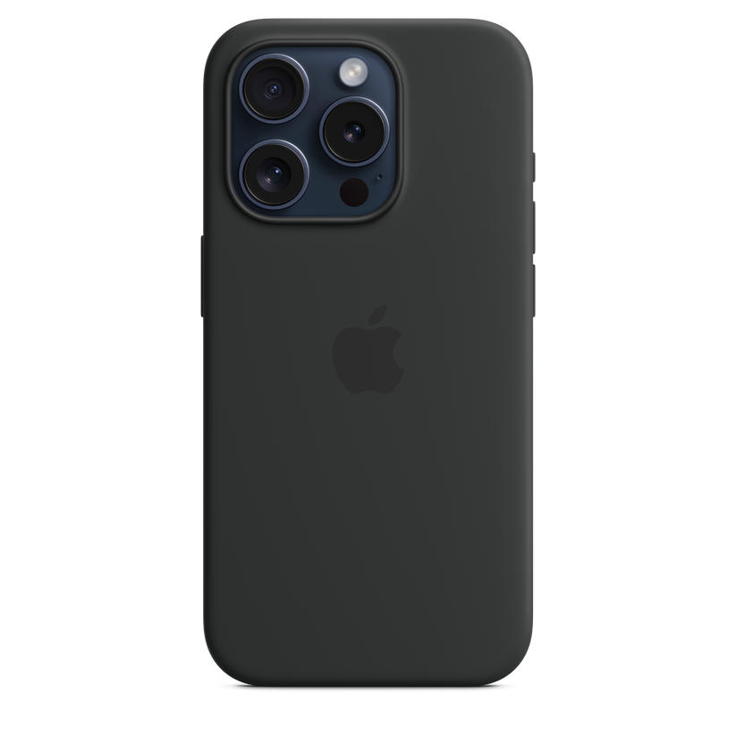 Apple silikonski ovitek z MagSafe za iPhone 15 Pro - črna - iSTYLE SI