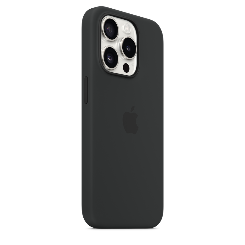 Apple silikonski ovitek z MagSafe za iPhone 15 Pro - črna - iSTYLE SI