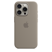 Apple silikonski ovitek z MagSafe za iPhone 15 Pro - glinena - iSTYLE SI