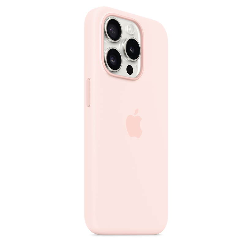 Apple silikonski ovitek z MagSafe za iPhone 15 Pro - nežno roza - iSTYLE SI