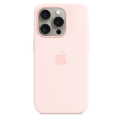 Apple silikonski ovitek z MagSafe za iPhone 15 Pro - nežno roza - iSTYLE SI