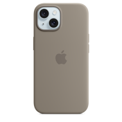 Apple silikonski ovitek z MagSafe za iPhone 15 - glinena - iSTYLE SI