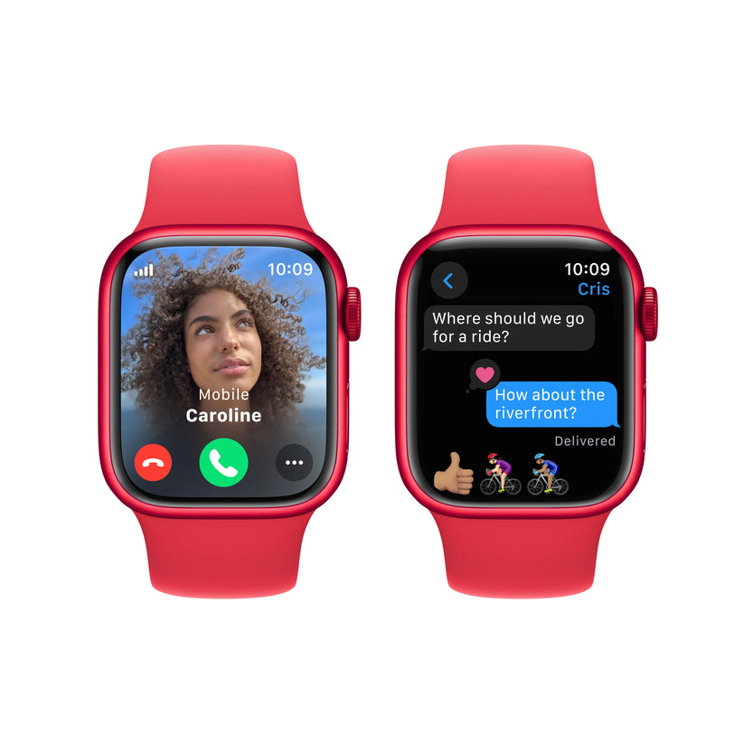 Apple Watch Series 9: GPS, 41mm, ohišje iz aluminija (PRODUCT)RED, pašček Sport Band (PRODUCT)RED - M/L - iSTYLE SI