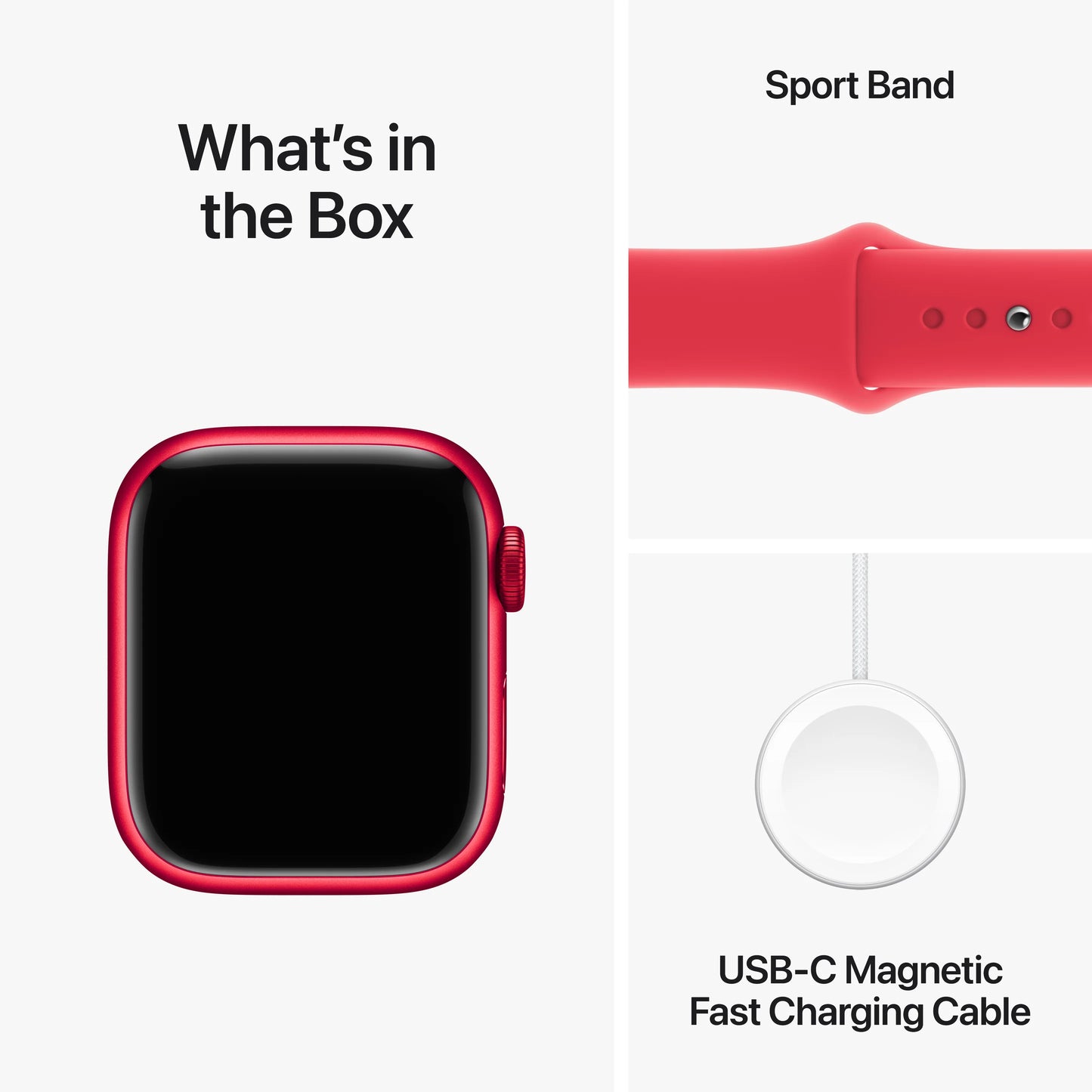 Apple Watch Series 9: GPS, 41mm, ohišje iz aluminija (PRODUCT)RED, pašček Sport Band (PRODUCT)RED - M/L - iSTYLE SI