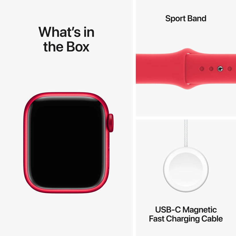 Apple Watch Series 9: GPS, 41mm, ohišje iz aluminija (PRODUCT)RED, pašček Sport Band (PRODUCT)RED - M/L - iSTYLE SI