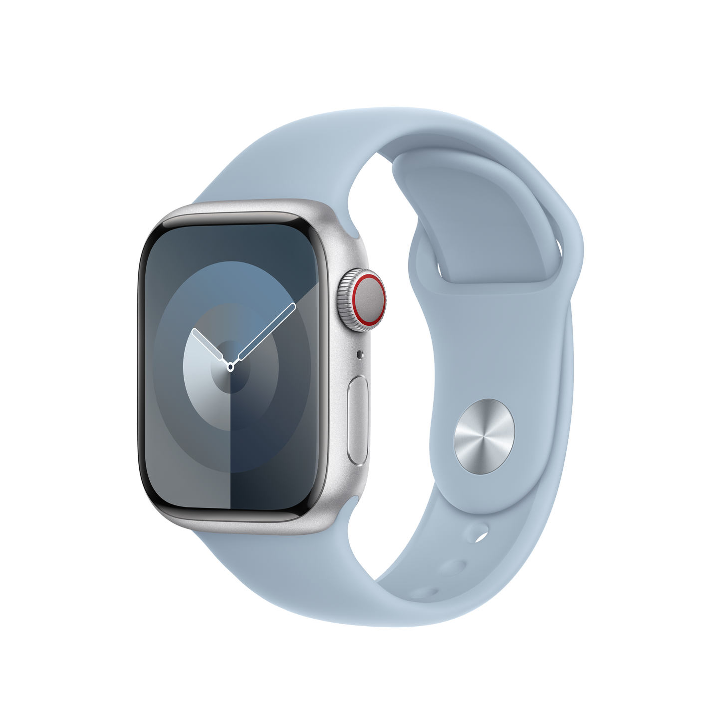 Apple pašček Sport Band S/M v nežno modra barvi za Apple Watch velikosti 41 mm - iSTYLE SI