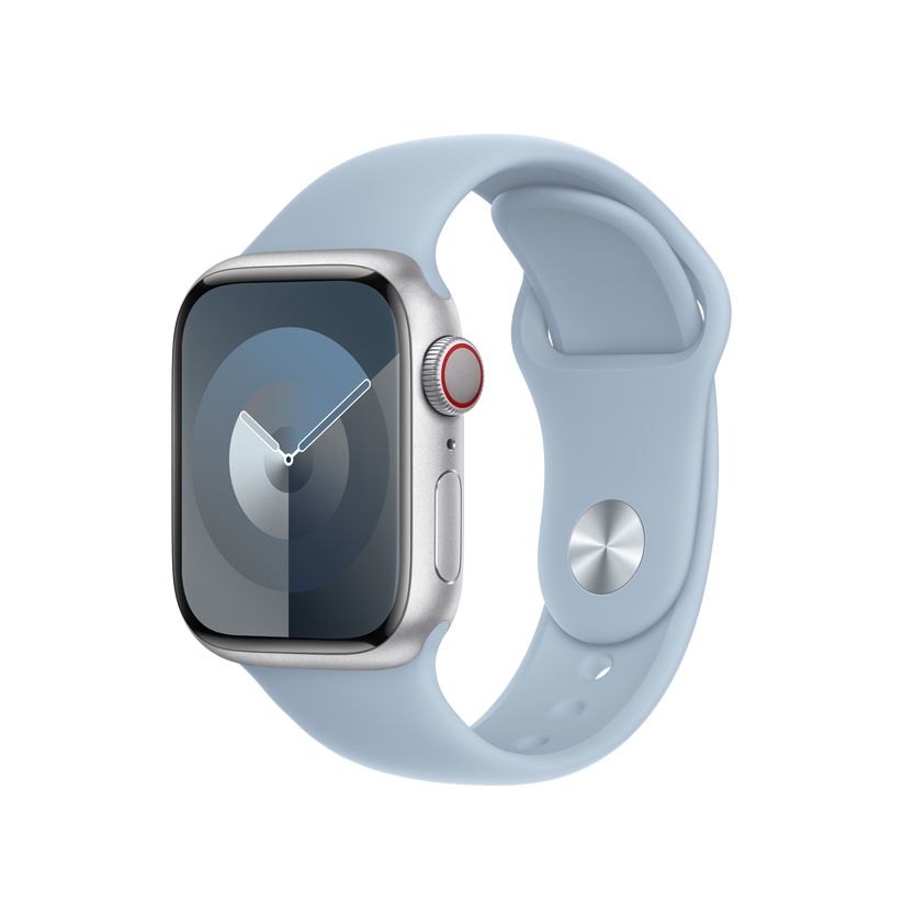 Apple pašček Sport Band S/M v nežno modra barvi za Apple Watch velikosti 41 mm - iSTYLE SI