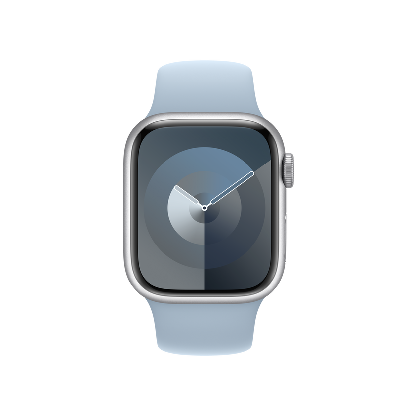 Apple pašček Sport Band S/M v nežno modra barvi za Apple Watch velikosti 41 mm - iSTYLE SI