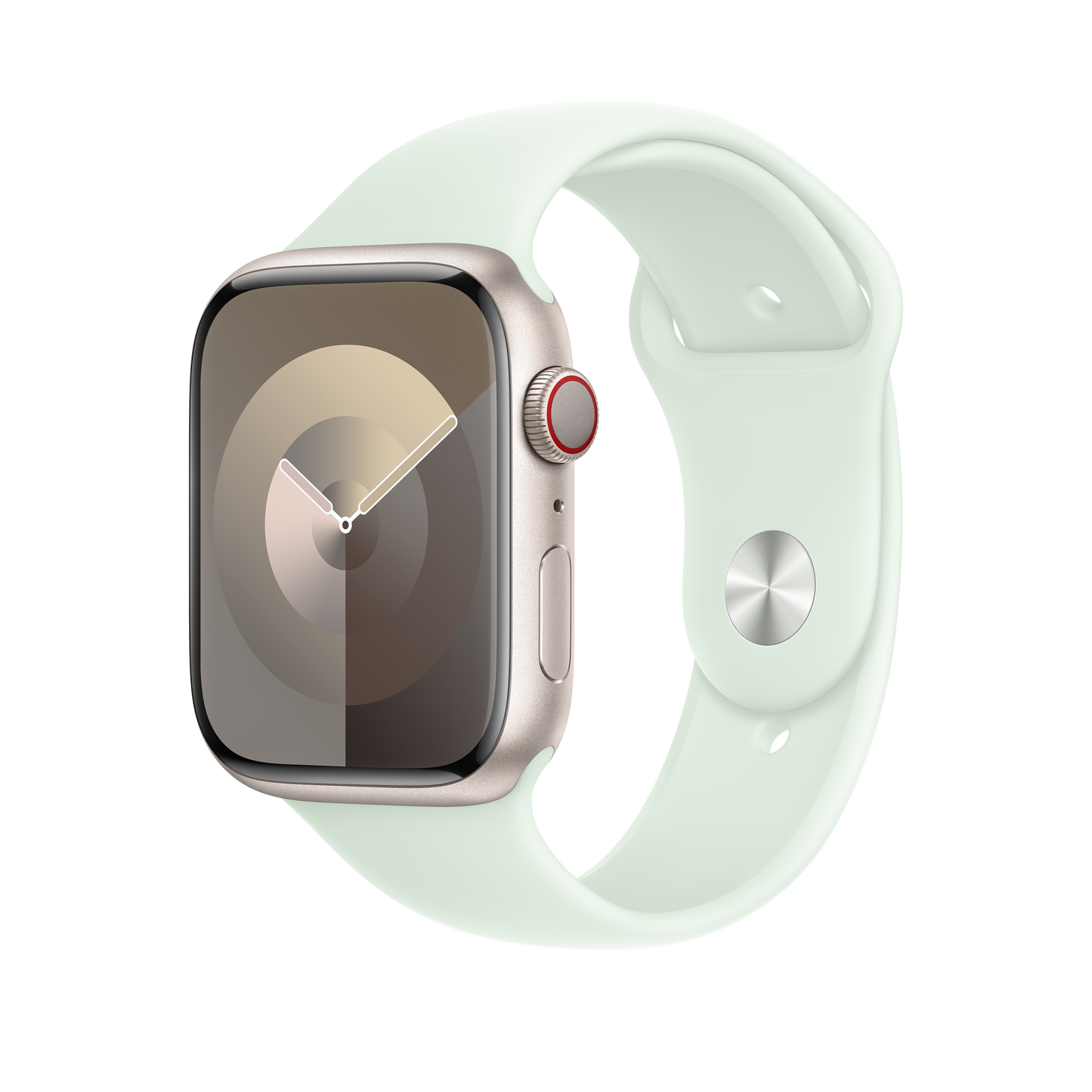 Apple pašček Sport Band M/L v barvi nežne mete za Apple Watch velikosti 45 mm - iSTYLE SI
