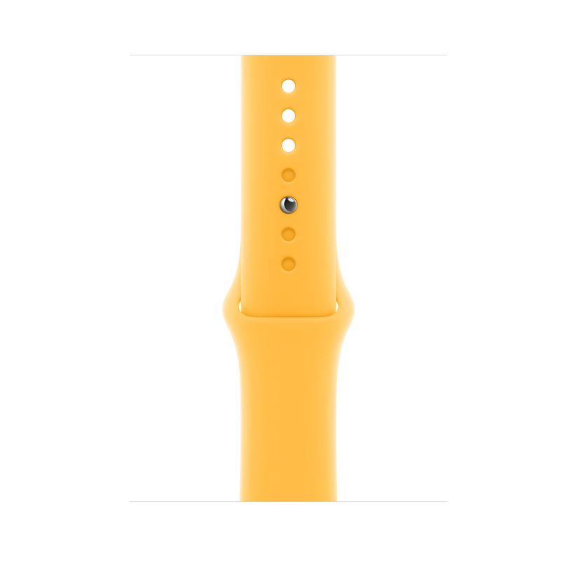 Apple pašček Sport Band M/L v sončno rumeni barvi za Apple Watch velikosti 45 mm - iSTYLE SI