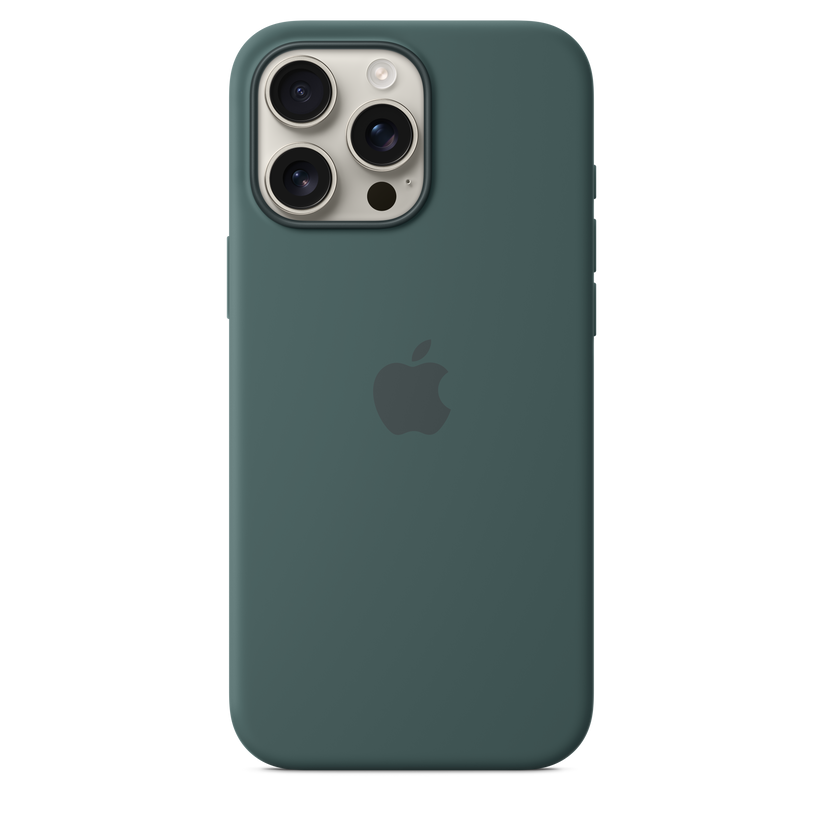 Apple silikonski ovitek z MagSafe za iPhone 16 Pro Max - jezersko zelena - iSTYLE SI