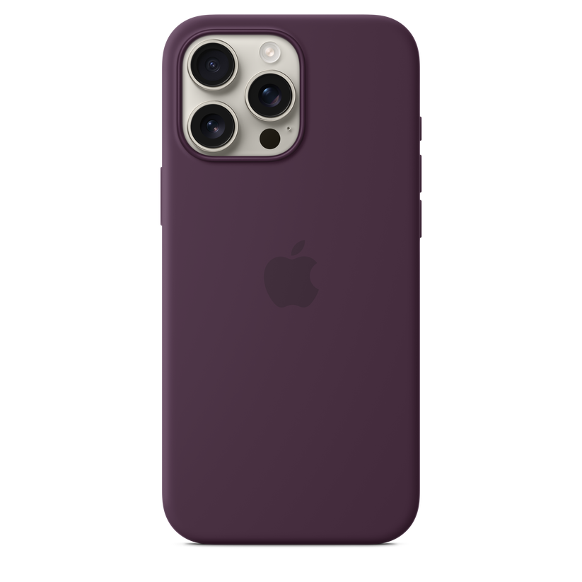Apple silikonski ovitek z MagSafe za iPhone 16 Pro Max - sljiva - iSTYLE SI