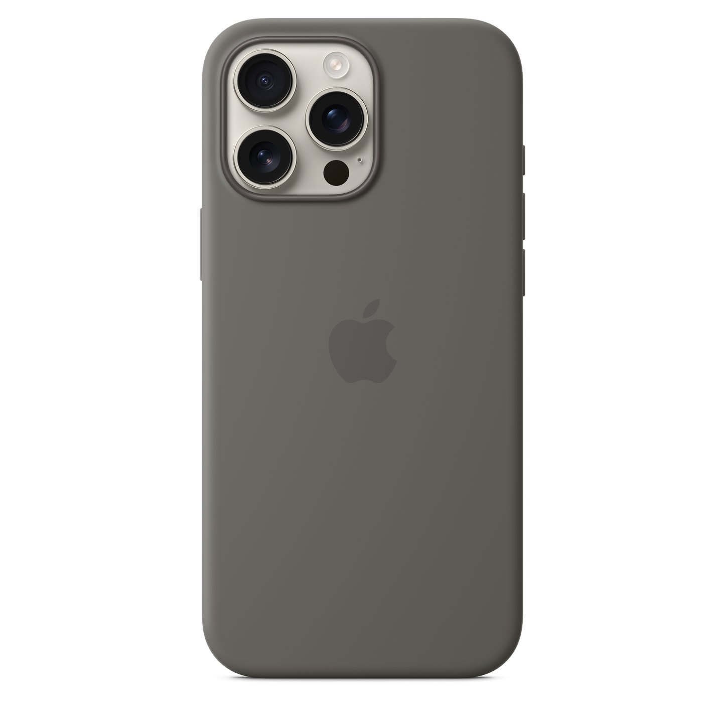 Apple silikonski ovitek z MagSafe za iPhone 16 Pro Max - kamnito siva - iSTYLE SI