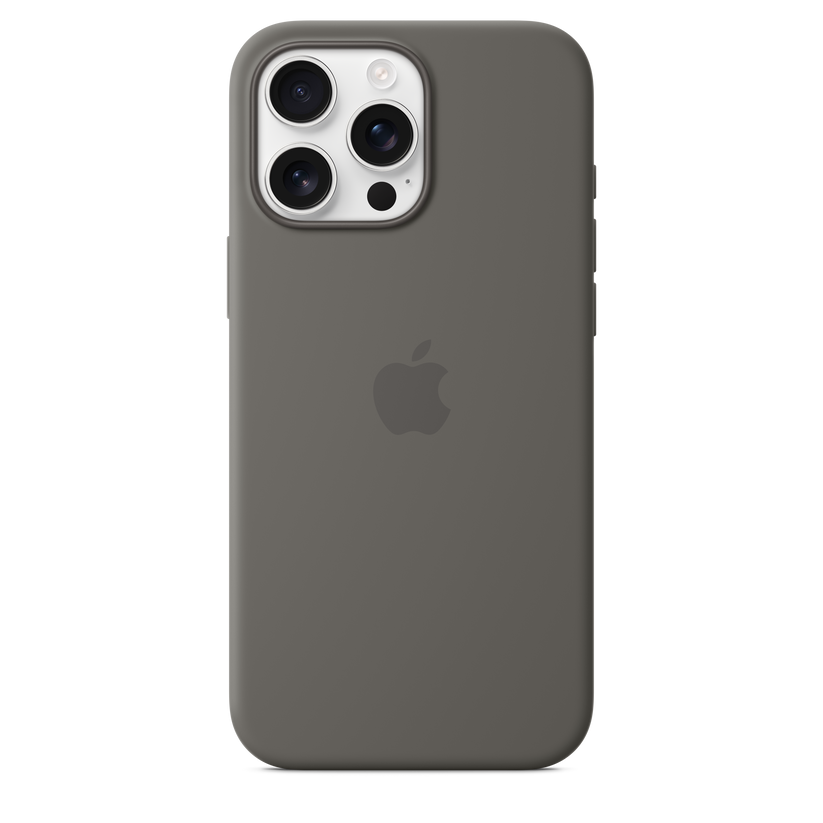 Apple silikonski ovitek z MagSafe za iPhone 16 Pro Max - kamnito siva - iSTYLE SI