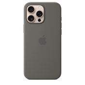 Apple silikonski ovitek z MagSafe za iPhone 16 Pro Max - kamnito siva - iSTYLE SI