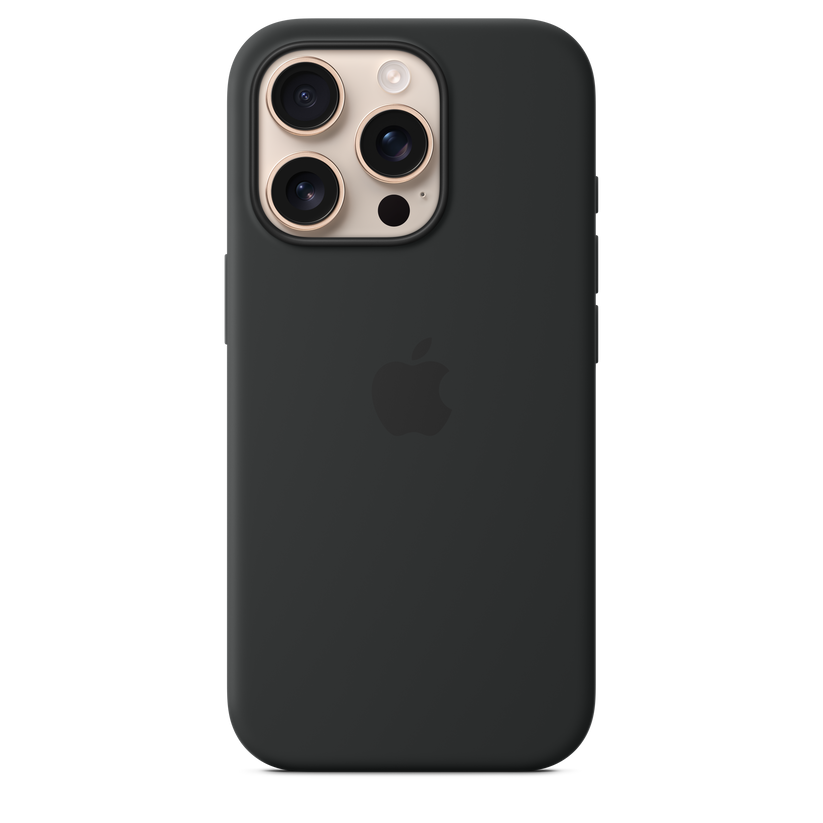 Apple silikonski ovitek z MagSafe za iPhone 16 Pro - črna - iSTYLE SI