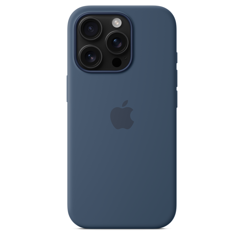 Apple silikonski ovitek z MagSafe za iPhone 16 Pro - denim - iSTYLE SI