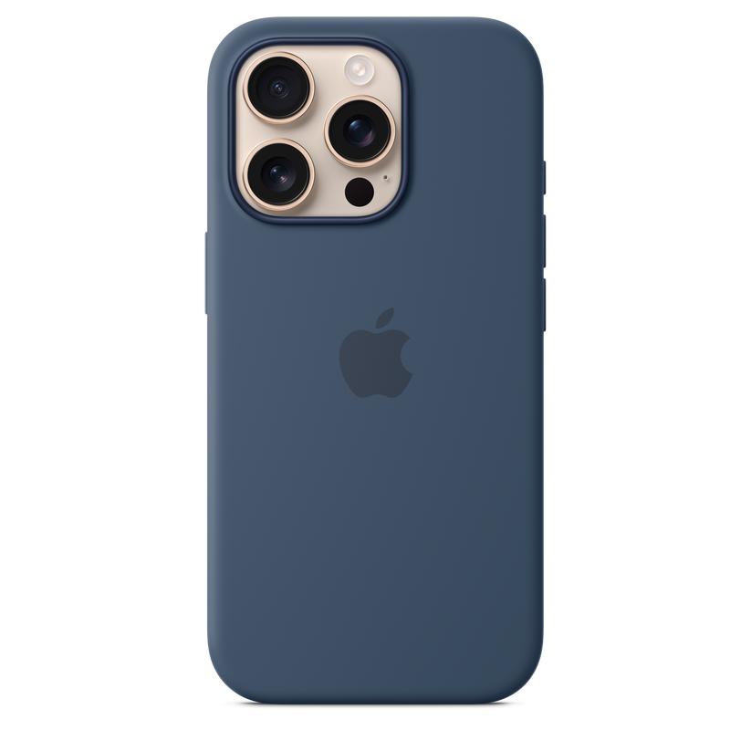 Apple silikonski ovitek z MagSafe za iPhone 16 Pro - denim - iSTYLE SI