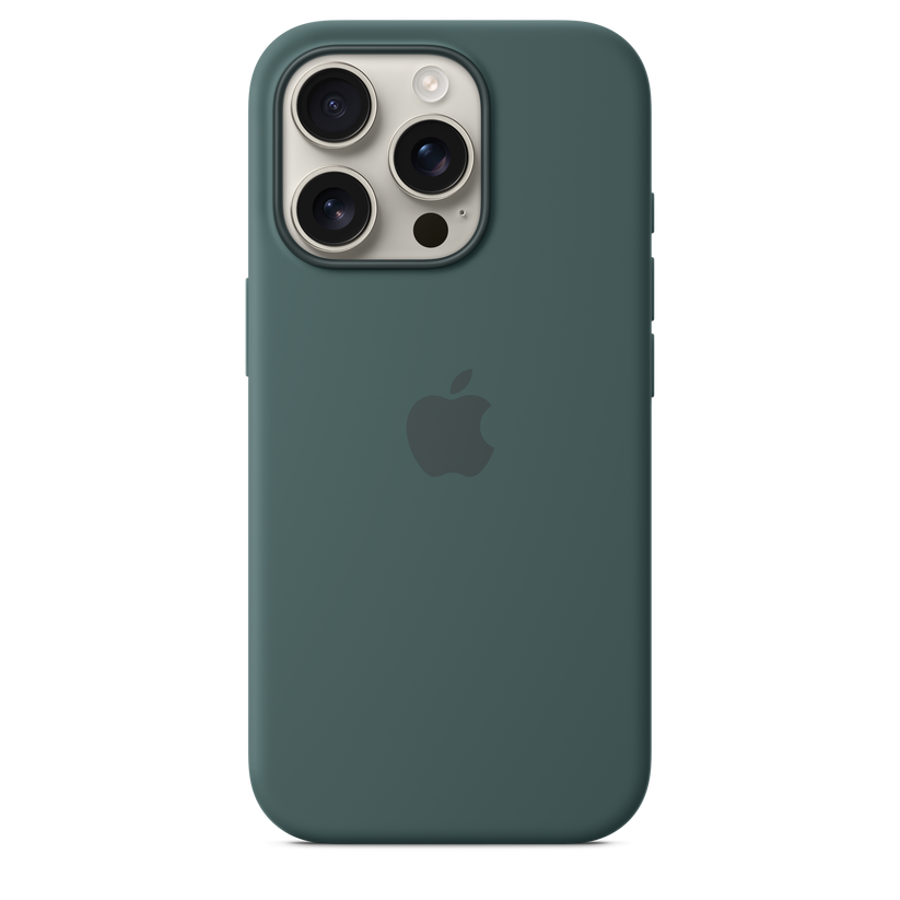 Apple silikonski ovitek z MagSafe za iPhone 16 Pro - jezersko zelena - iSTYLE SI