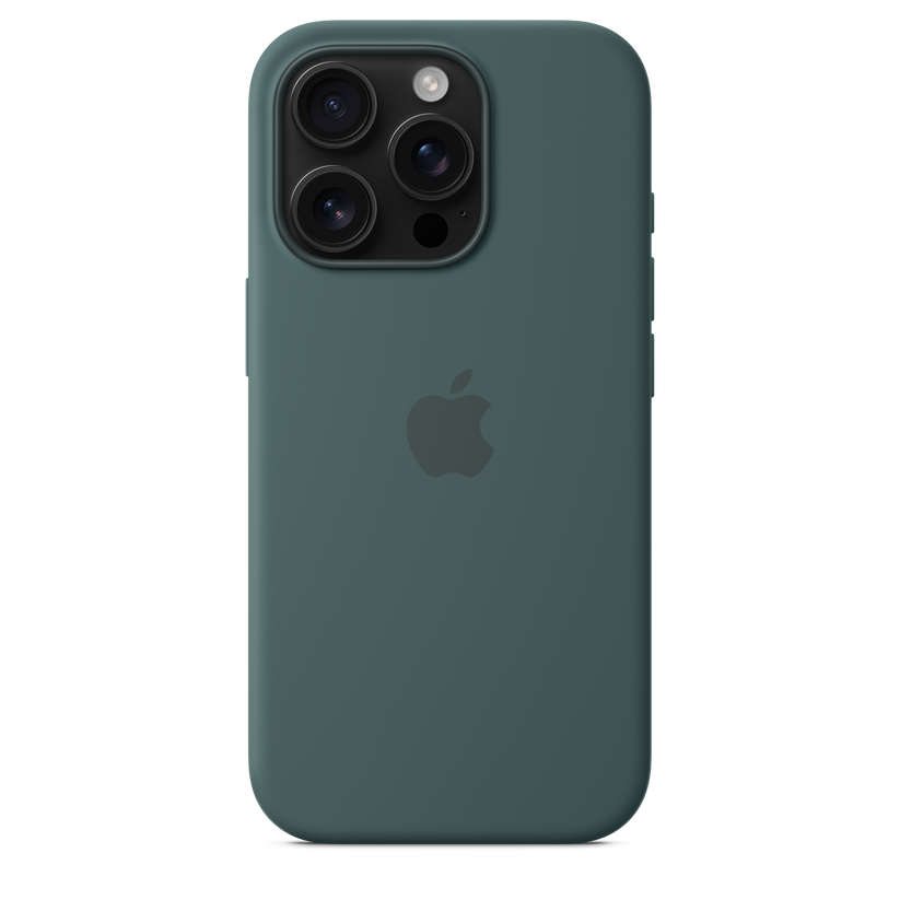 Apple silikonski ovitek z MagSafe za iPhone 16 Pro - jezersko zelena - iSTYLE SI