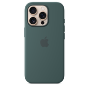 Apple silikonski ovitek z MagSafe za iPhone 16 Pro - jezersko zelena - iSTYLE SI