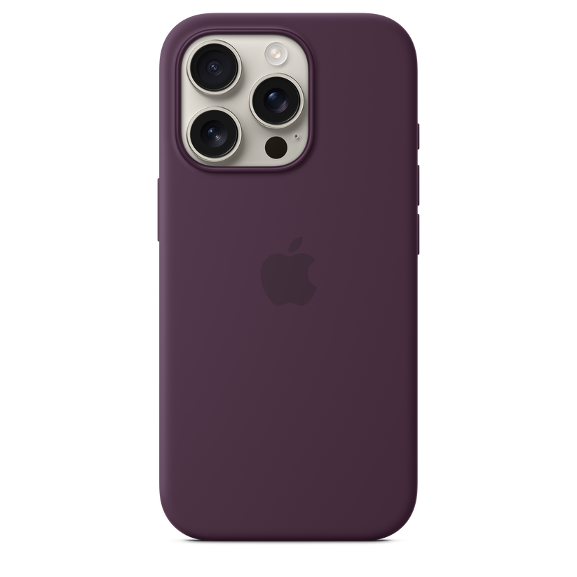 Apple silikonski ovitek z MagSafe za iPhone 16 Pro - sljiva - iSTYLE SI