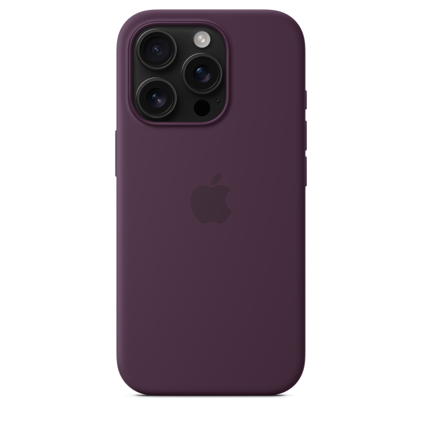 Apple silikonski ovitek z MagSafe za iPhone 16 Pro - sljiva - iSTYLE SI