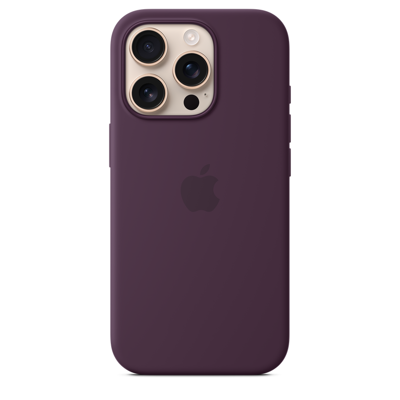 Apple silikonski ovitek z MagSafe za iPhone 16 Pro - sljiva - iSTYLE SI