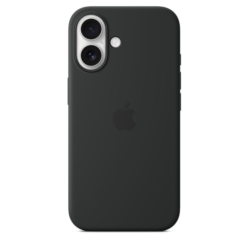 Apple silikonski ovitek z MagSafe za iPhone 16 - črna - iSTYLE SI