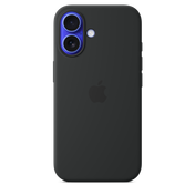 Apple silikonski ovitek z MagSafe za iPhone 16 - črna - iSTYLE SI