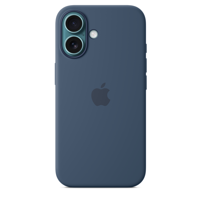 Apple silikonski ovitek z MagSafe za iPhone 16 - denim - iSTYLE SI