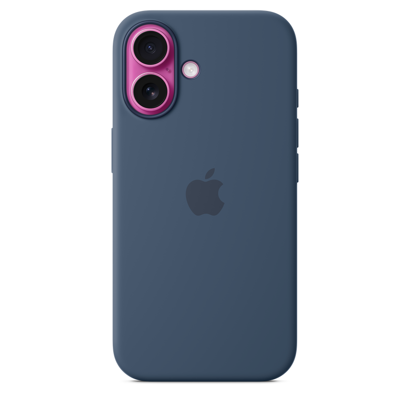 Apple silikonski ovitek z MagSafe za iPhone 16 - denim - iSTYLE SI